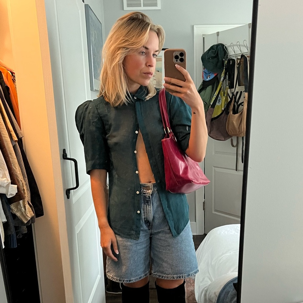 SOLD ⭐️ Rare Avelon funky sheer blouse